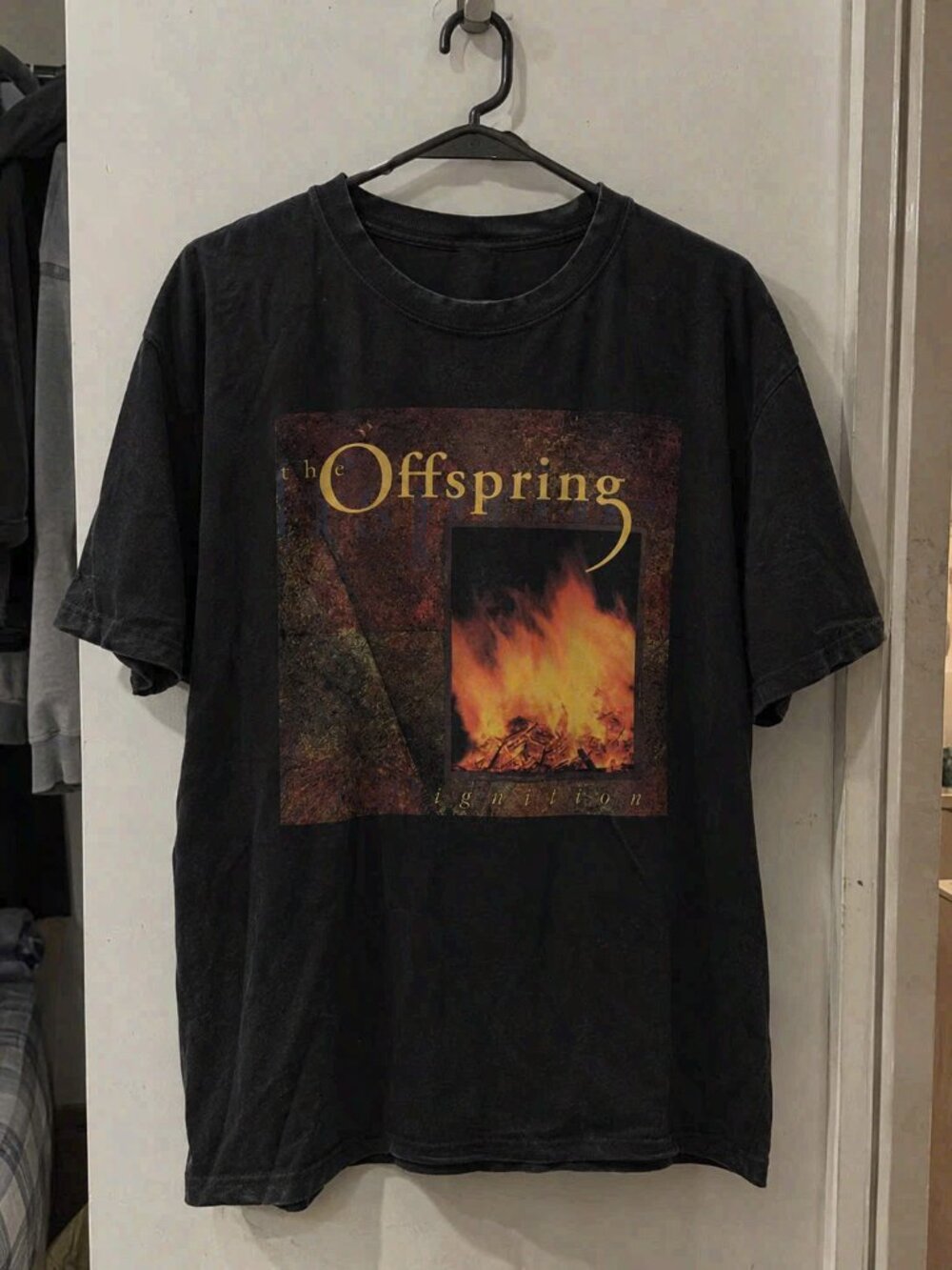 The Offspring "lgnition" Vintage Album Rock band Graphic Tee Black